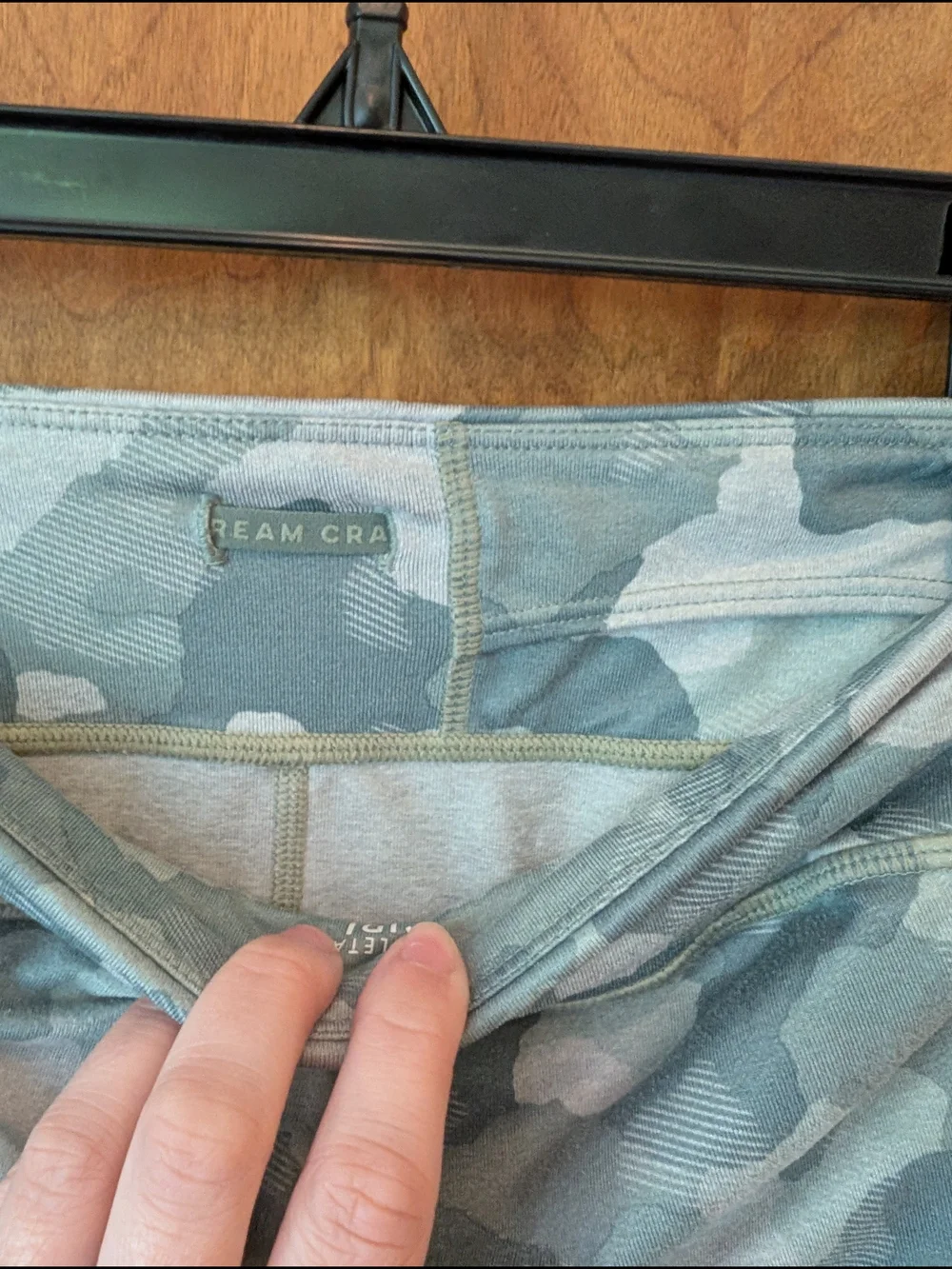 Athleta Girl Green Camo Chit Chat Leggings 8-10 M